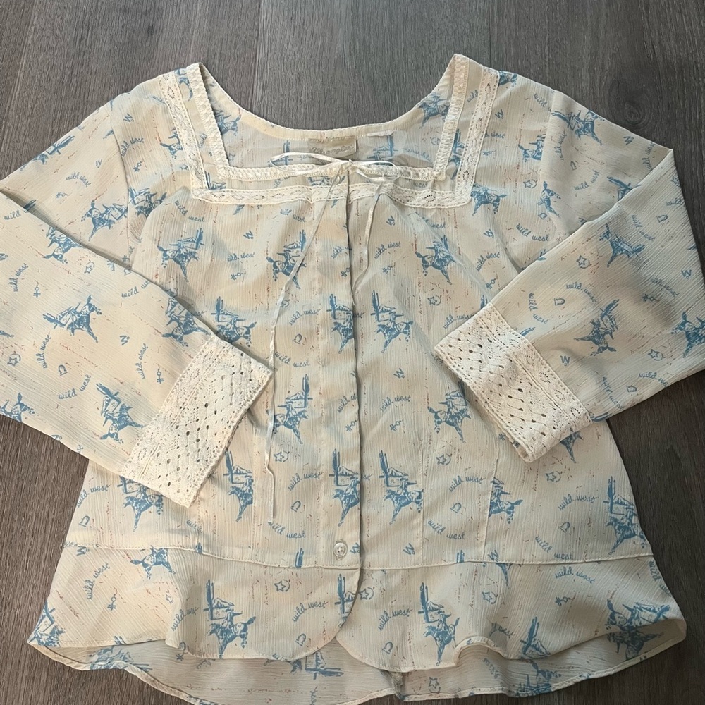 Cute western blouse